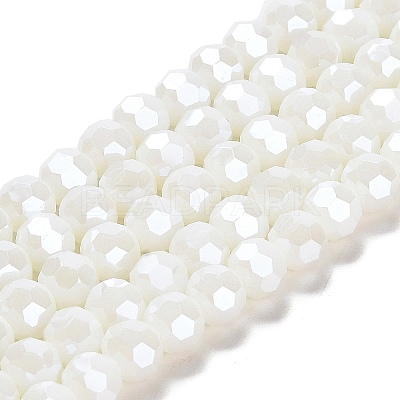 Electroplate Opaque Glass Beads Strands LS-EGLA-A035-P8mm-A01-1