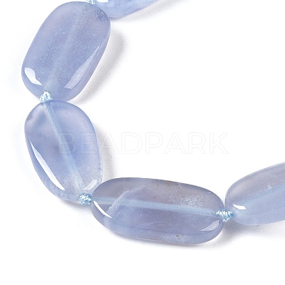 Natural Blue Lace Agate Beads Strands G-H006-A01-01-1