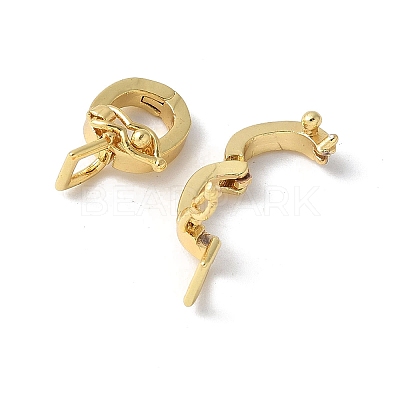 Brass Micro Pave Cubic Zirconia Pendants Bails KK-D324-08G-1