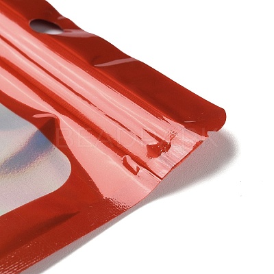 Rectangle Glitter Holographic PVC Resealable Packaging Bags ABAG-P011-01F-02-1