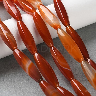 Natural Agate(Dyed & Heated) Beads Strands G-M446-A01-01B-1