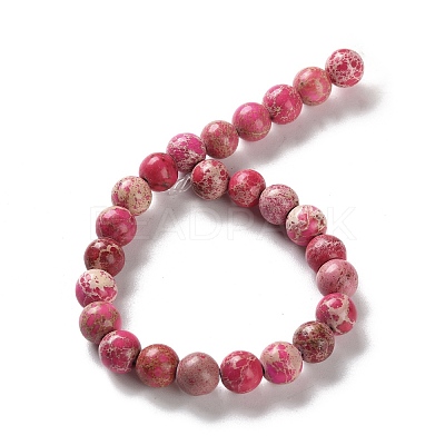 Dyed Natural Regalite/Imperial Jasper/Sea Sediment Jasper Beads Strands G-B124-C01-14-1