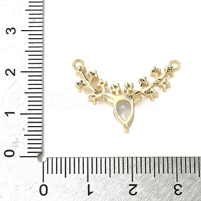 Brass Micro Pave Cubic Zirconia Pendants KK-K293-51G-1