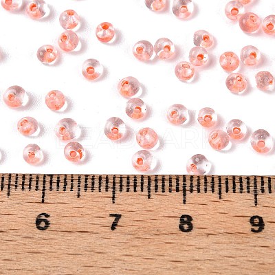8/0 Inside Colours Transparent Glass Seed Beads X1-SEED-T007-06H-1
