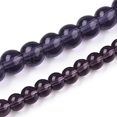 Transparent Glass Beads Strands LS-GLAA-T032-T4mm-03-1