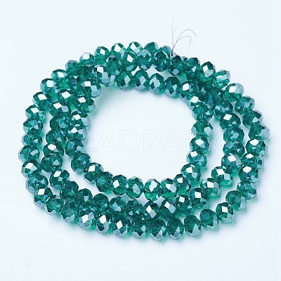 Electroplate Glass Beads Strands EGLA-A034-T1mm-A18-1