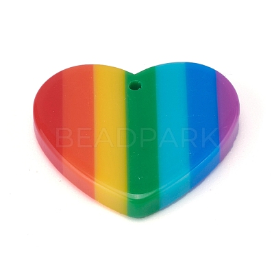 Plastic Stripe Pendants KY-H003-01-1