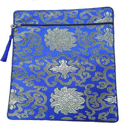 Floral Print Cloth Scriptures Storage Zipper Pouches PW-WG86002-01-1
