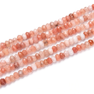 Dyed Natural Malaysia Jade Rondelle Beads Strands G-E316-2x4mm-42-1