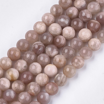 Natural Sunstone Beads Strands G-S333-8mm-038-1