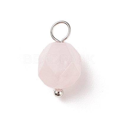 Faceted Natural Mixed Stone Pendants PALLOY-JF01694-1