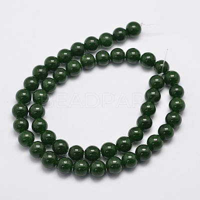 Natural & Dyed Malaysia Jade Bead Strands X-G-A146-8mm-A28-1
