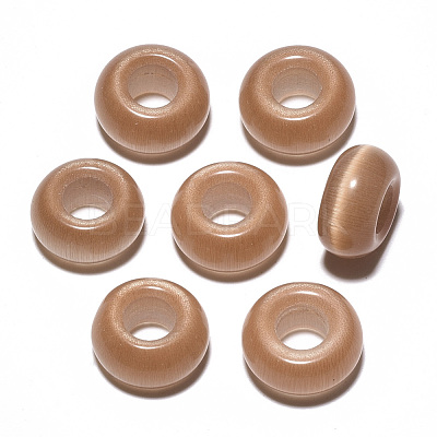 Cat Eye European Beads G-S359-071-M-1