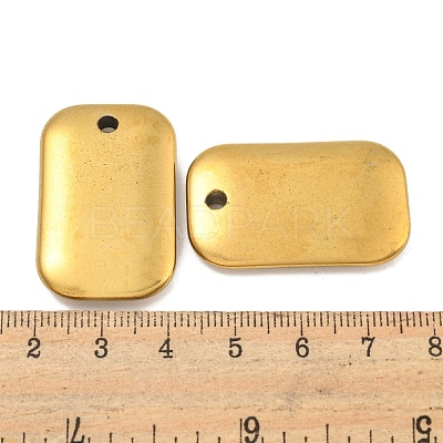Electroplated Synthetic Non-Magnetic Hematite Pendants G-C136-05C-1