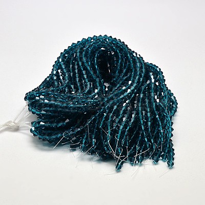 Transparent Glass Beads Strands EGLA-A039-T6mm-D01-1