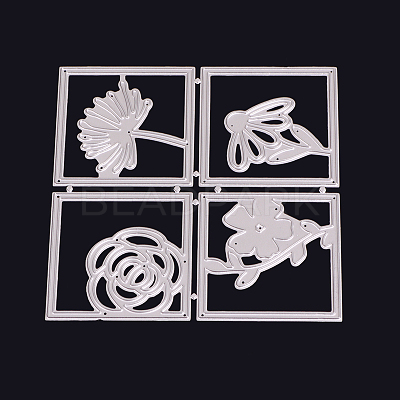Flower Frame Carbon Steel Cutting Dies Stencils DIY-F036-41-1