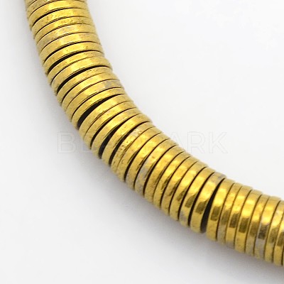 Electroplate Non-magnetic Synthetic Hematite Beads Strands X-G-J216E-06-1