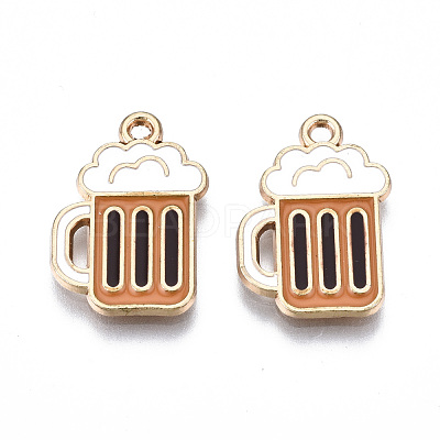 Eco-Friendly Alloy Enamel Pendants X-ENAM-Q437-048-NR-1