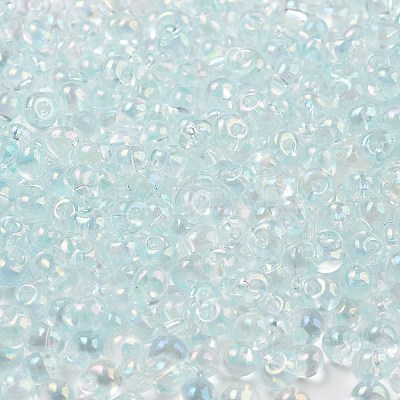 6/0 Inside Colours Fringe Glass Seed Beads SEED-A034-03J-1