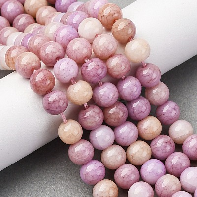Ombre Effect Dyed Glass Beads Strands GLAA-T031-01O-10-1