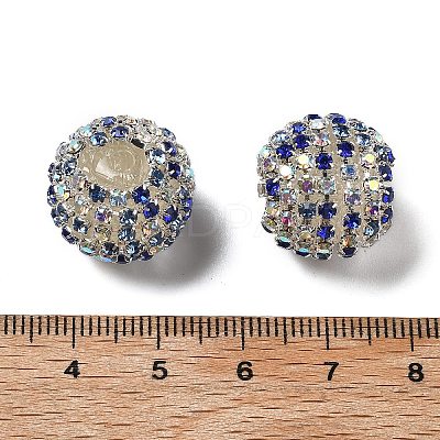 Sparkle Glass Rhinestone Round Beads OACR-S048-01J-1