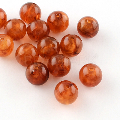 Round Imitation Gemstone Acrylic Beads OACR-R029-20mm-M-1