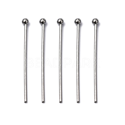 Tarnish Resistant 304 Stainless Steel Ball Head pins STAS-M010-25mm-01-1