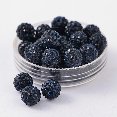 Pave Disco Ball Beads RB-Q195-8mm-207-1