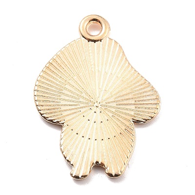 Autumn Theme Alloy Enamel Pendants ENAM-E361-07LG-1
