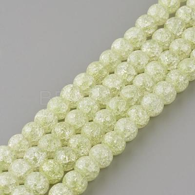 Synthetic Crackle Quartz Beads Strands GLAA-S134-6mm-08-1