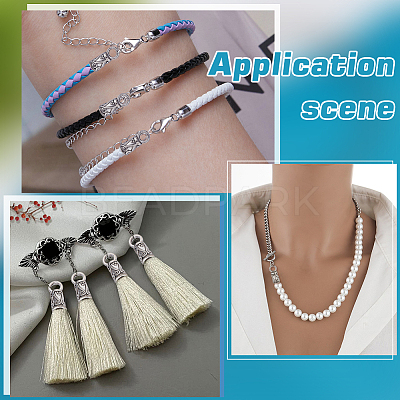 150Pcs Tibetan Style Zinc Alloy Cord End FIND-WR0012-60-1