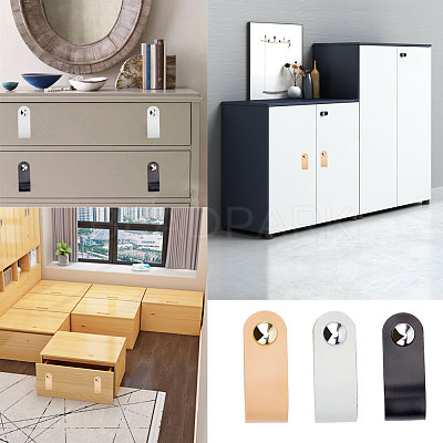 PU Leather Door Handles FIND-WH0052-53A-1