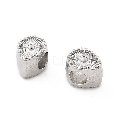 304 Stainless Steel European Beads STAS-M112-03P-02-1