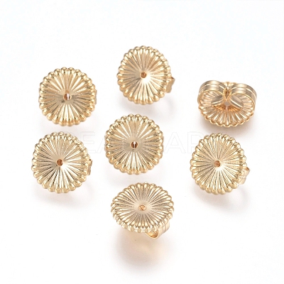 Brass Ear Nuts X-KK-L198-008LG-1