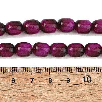 Imitation Tiger Eye Glass Beads Strands X-GLAA-H040-02D-1