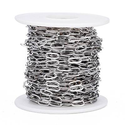 Tarnish Resistant 304 Stainless Steel Cable Chains CHS-M002-01P-1