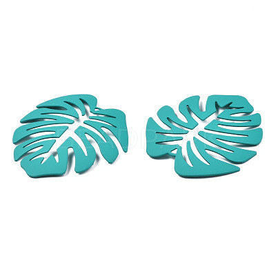 Spray Painted Iron Pendants IFIN-N008-025-B01-1