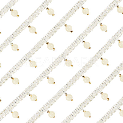 Polyester Lace Trim OCOR-WH0067-60A-1