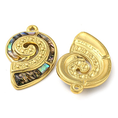 Natural Paua Shell Pendants STAS-P341-01G-01-1
