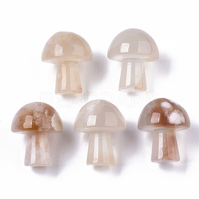 Natural Cherry Blossom Agate GuaSha Stone G-N0325-02M-1