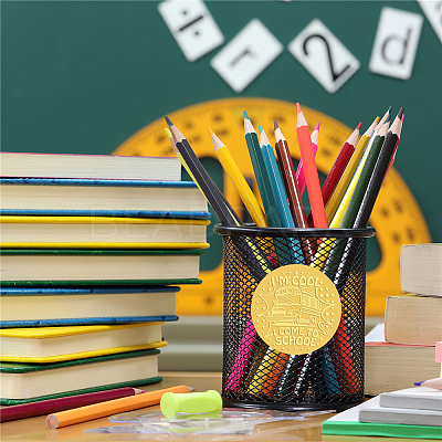 Plastic Self Adhesive Gold Foil Embossed Stickers DIY-WH0211-279-1