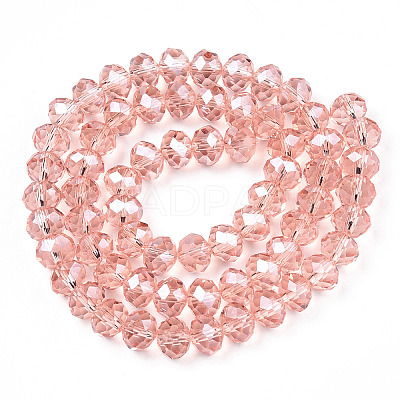 Electroplate Glass Beads Strands EGLA-A034-T10mm-A34-1
