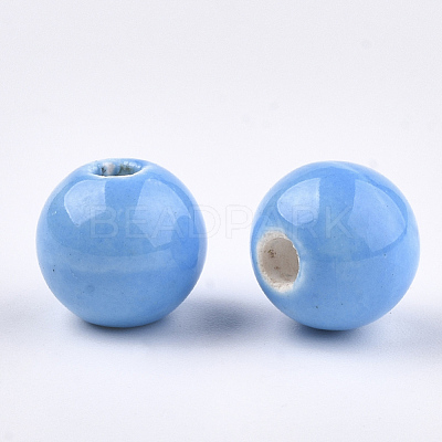 Handmade Porcelain Beads PORC-S499-01B-M-1