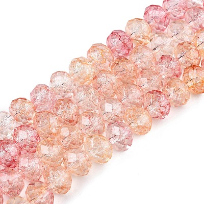 Transparent Glass Beads Strands GLAA-T023-8mm-A06-1