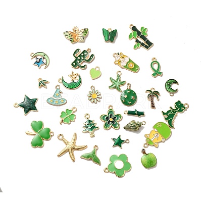 Alloy Enamel Pendants ENAM-D043-01B-1