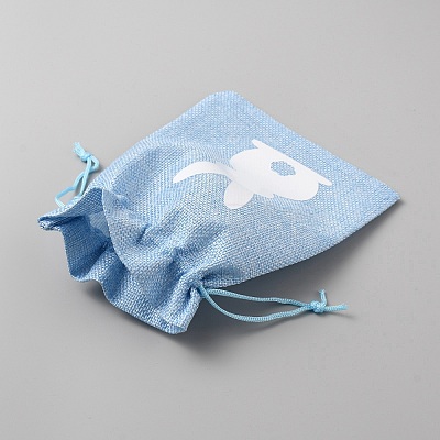 Easter Cloth Storage Pouches ABAG-WH0048-03B-01-1