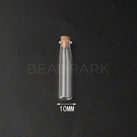 Mini High Borosilicate Glass Bottle Bead Containers BOTT-PW0001-261O-1