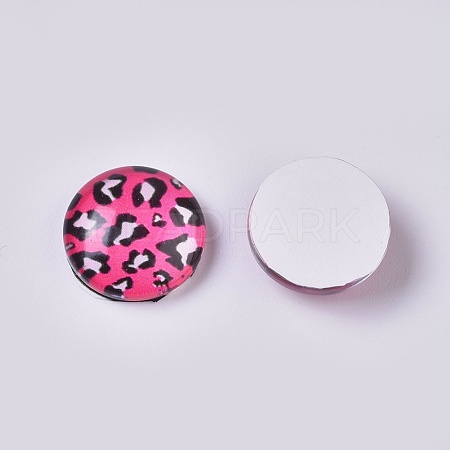 Glass Cabochons GLAA-WH0015-09G-1
