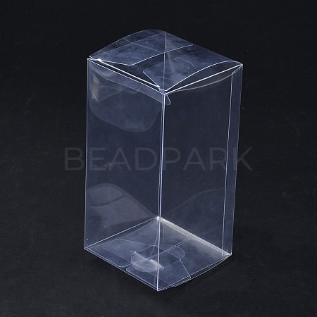 Rectangle Transparent Plastic PVC Box Gift Packaging CON-F013-01G-1