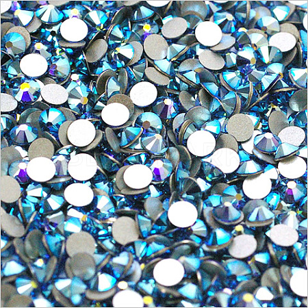 Glass Flat Back Rhinestone RGLA-C002-SS16-206AB-1